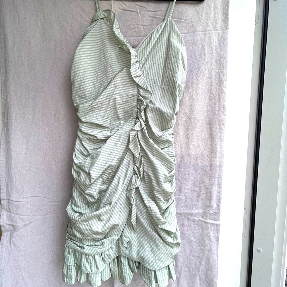 Silver mini dress